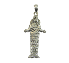 Handcrafted Solid 925 Sterling Silver Greek Goddess ARTEMIS Ephesus Pendant - $28.99