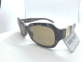 $42 NWT Nine West Womens brown marble rectangular trendy sexy Sunglasses NEW - £33.45 GBP