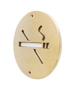No Smoking Area Solid Brass Sign Symbol Gold Finish Office Hospital Wall Decor - €43,38 EUR - €87,61 EUR