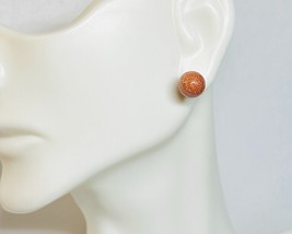 14 Karat Yellow Gold-Filled Brown Goldstone &quot;Venturina&quot; 8mm Stud Earrings - $42.08