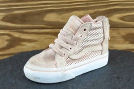 VANS Toddler Girls 4 Medium Pink Skateboarding Fabric 721454 - £17.38 GBP