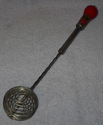 Old Vintage One Hand Wood Handle Kristee Kitchen Whip Whisk - $15.00