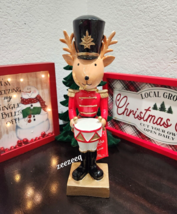 Christmas Martha Stewart Reindeer Drummer Figurine Figure Decor 13.5&quot; NEW - $34.99