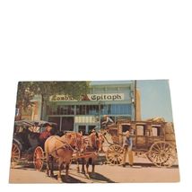 Postcard The Tombstone Epitaph Wagon Horses Tombstone Arizona Chrome Posted - $4.15
