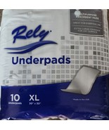 Ten (10) ~ RELY Underpads ~ 30&quot; x 30&quot; Coverage ~ Absorbent Pads ~ Everyd... - $49.11 CAD
