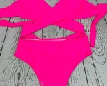 Womens Sexy Criss Cross High Waisted Cut Out One Piece Monokini Swimsuit... - $28.49