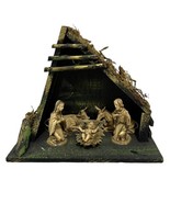 Vintage Fontanini Depose Italy Nativity Set 5 Figures and Wood Manger 8 ... - $77.94 CAD