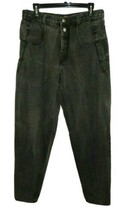 Vintage Guess Women&#39;s 33 Black Jeans High Waist Georges Marciano 32 1/2 x 33 3/4 - £62.92 GBP