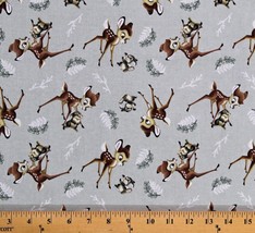 Cotton Bambi Thumper Toss Kids Disney Fairytale Fabric Print by the Yard D690.88 - £7.82 GBP