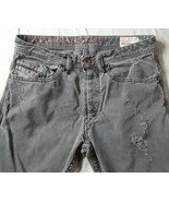 Diesel Men’s Braddom Regular Slim Carrot Distressed Jeans Sz 30 x 32 Ita... - $59.39