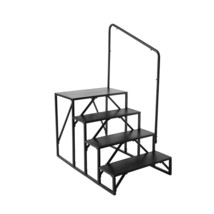 VEVOR RV Steps, 4-Step RV Stairs, 440 LBS Load Capacity, Thickened Carbon Steel, - $155.49