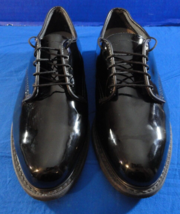 Capps AIR-LITE Men&#39;s Black High Gloss Military Issue Uniform Dress Shoes 8X11 - £28.13 GBP