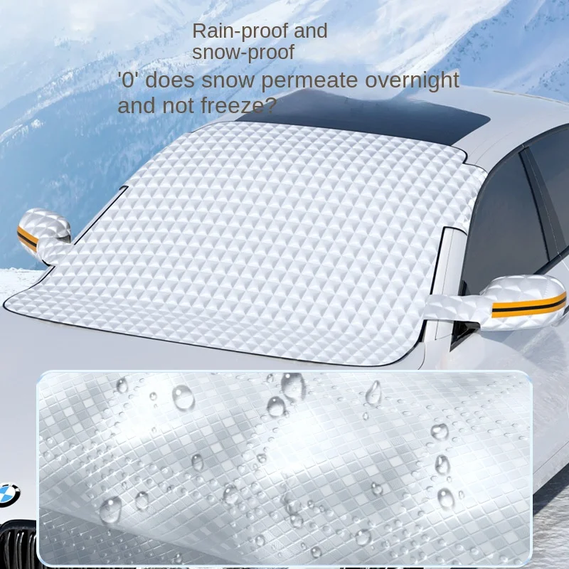 Car snow shield, thickened front windshield cover, frost and frost protection, - £8.39 GBP+