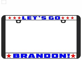 Let&#39;s Go Brandon Joe Biden Republican License Plate Frame Tag Support Stars 2... - £5.73 GBP