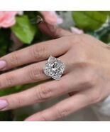 Lab Grown 10 CT 3-Stone Oval Crushed Ice Diamond Engagement Ring – IGI C... - $7,499.00