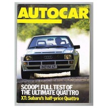 Autocar Magazine August 14 1985 mbox2940/a  Scoop! Full test of the ultimate Qua - £3.90 GBP