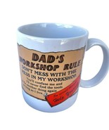 Dads Workshop Coffee Cup Mug Dont Mess With The Mess 8oz Fathers Day Dad... - $186.88 MXN