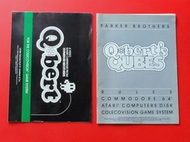 Qbert + Q*Bert Qubes Colecovision Lot 2 Manuals - No Games Hard Find! - £73.56 GBP