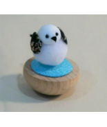 Ryukodo Rayon Crepe Yura Yura Long Tailed Tit Bird on Wood Stand Made in... - $10.69 CAD