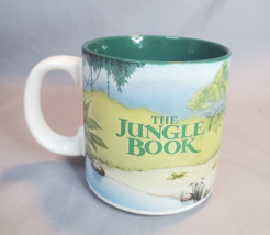 Disney The Jungle Book Coffee Mug Tea Cup Mowgli Baloo 1990s Green 12 oz Ceramic - £14.20 GBP