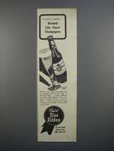 1949 Pabst Blue Ribbon Beer Ad - Like Champagnes - £14.53 GBP