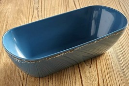 Melamine ~ Distressed ~ Rustic ~ Serving Bowl ~ Blueberry ~ 13.75&quot; x 6.25&quot; - €25,68 EUR