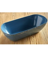 Melamine ~ Distressed ~ Rustic ~ Serving Bowl ~ Blueberry ~ 13.75&quot; x 6.25&quot; - €25,68 EUR