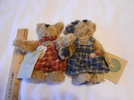 Boyd&#39;s lot 2 Small Bearwear plush 6&quot; fully jointed w/tags Samuel &amp; Clementine  - £10.23 GBP