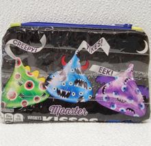 Halloween Hershey Monster Kisses Wrapper Zip Pouch Bag 6.5&quot; x 4&quot; - $18.65