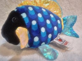 Webkinz Lil&#39; Blue Trigger Fish Ganz Plush B20 - £20.93 GBP