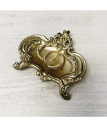Victorian Gold Metal Jewelry or Small Trinket Dish for Rings or Accessories - $367.35 MXN