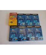 New Lot of 9 Blank Sony &amp; TDK 6 Hrs Standard Grade VHS - £11.72 GBP