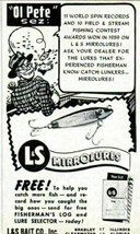 1961 Print Ad L&amp;S Mirrolures Fishing Lures Bradley,Illinois &amp; Clearwater,FL - £6.77 GBP