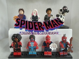 Spiderman across the  Spiderverse Custom Designed Minifigures  set of 8  - £22.30 GBP