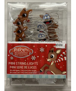 Rudolph the Red Nosed Reindeer with Bumble LED 20 Mini Lights 7 FT Batte... - $10.00