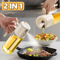 2 In 1 Oil Sprayer Bottle BBQ Cooking Oil Dispenser Olive Oil Pourers Sprayer Ki - £12.24 GBP