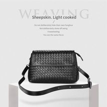 Sheepskin Leather Handbag Handmade Knitting Corssbody Ladies Shoulder Bags New F - £97.87 GBP