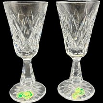 Pair of Waterford Ireland Crystal Claret Port Wine Glasses Kinsale 5-1/4... - $46.75