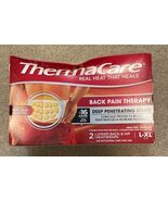 (1) ThermaCare Lower Back &amp; Hip L-XL Pain Relief Heat Wraps, 2 Ct EXP 3/... - $12.86