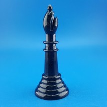 Chess For Juniors Bishop Black Hollow Plastic Replacement Game Piece Selright - £1.98 GBP