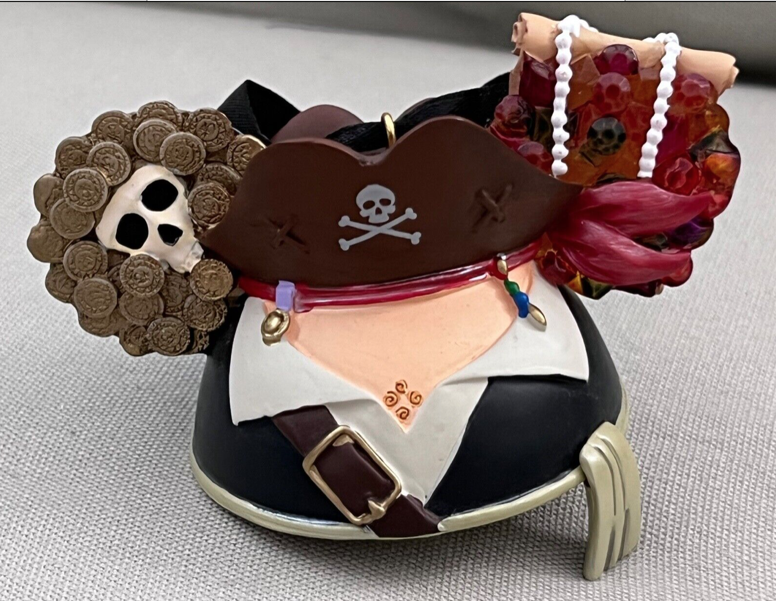 Primary image for Disney Parks Pirates of the Caribbean Mickey Ears Hat Ornament NEW