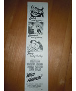 Wild Harvest Movie Allen Ladd &amp; Dorthy Lamour Print Magazine Ad 1947 - $13.70 CAD