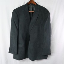 Jean-Paul Germain 54L Black Ribbed Sueded 2Btn Mens Blazer Sport Coat Jacket - $54.99