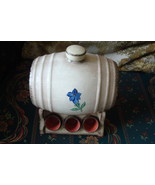 Incised Crown 1935 GOEBEL TM 1,  Ceramic Keg and shot glasses marked KL ... - $169.72 CAD