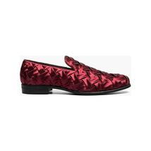 Stacy Adams Savoir Satin Textile Upper Shoes 25611-601 Burgundy image 2