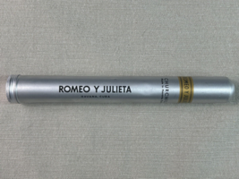 Vtg.  Romeo Y Julieta Havana Cuba Metal Cigar Tube, Churchill Approx 7 1... - $9.90