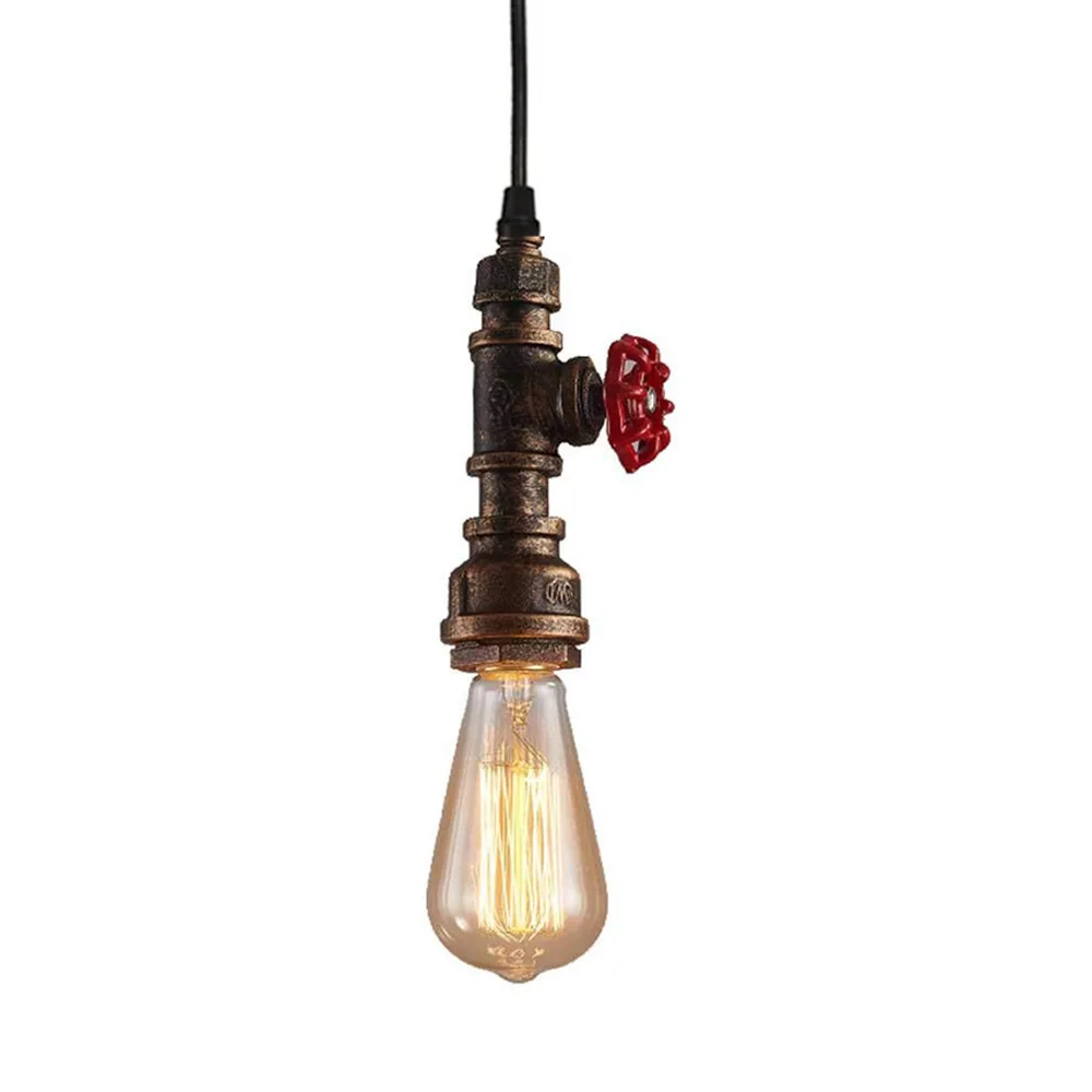 Vintage Industrial Loft Water Pipe Pendant Light   Chandelier Multi Lights Light - £188.48 GBP