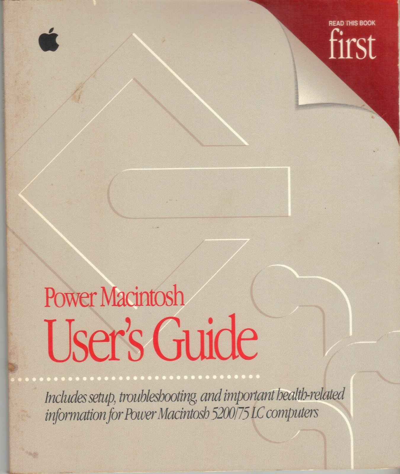 APPLE Manual: IT History (1995) Power Macintosh 5200/75 LC Users Guide (... - $2.92