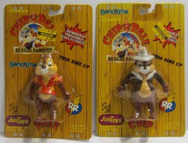 Vintage  Chip N Dale Rescue Rangers Bend-Ems Figures Jus toys MIP - £42.63 GBP