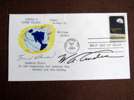 WILLIAM ANDERS FRANK BORMAN APOLLO 8 NASA ASTRONAUTS VINTAGE 1969 STAMPE... - $148.49